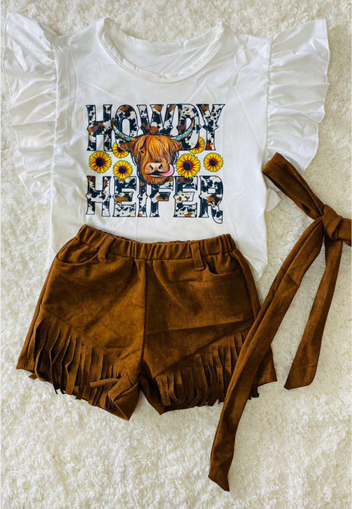 Howdy Heifer Short Set