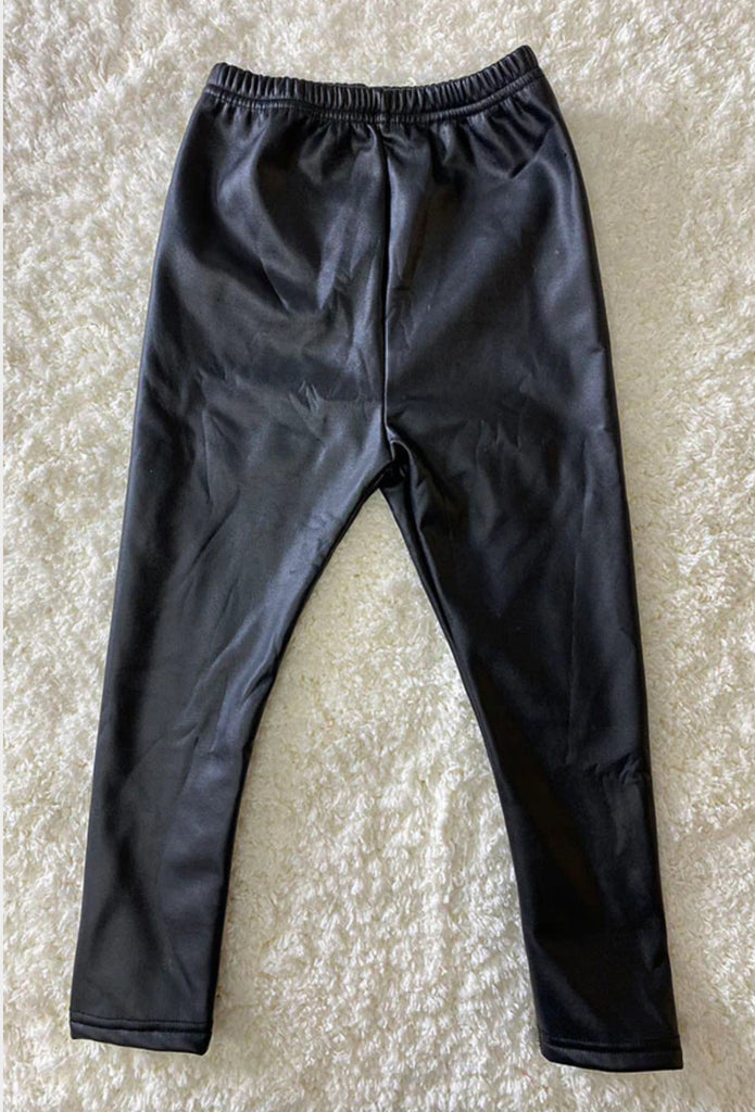 Black Pleather Leggings