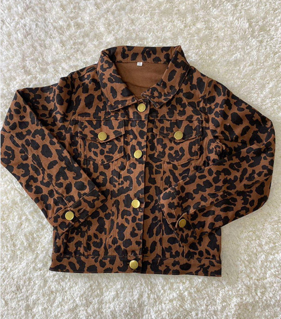 Leopard Denim Jacket