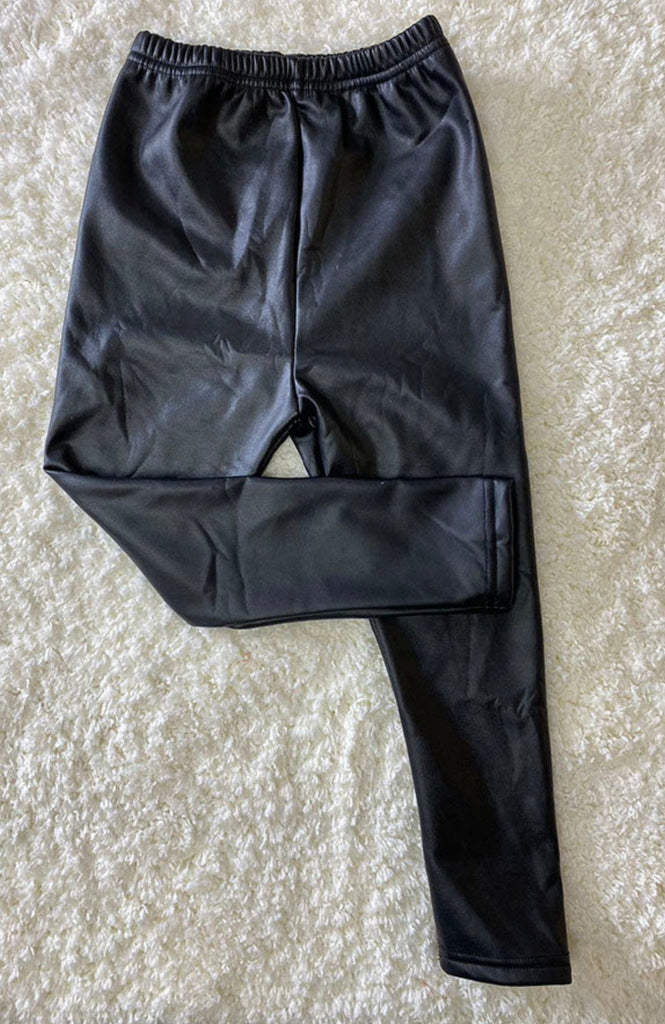 Black Pleather Leggings