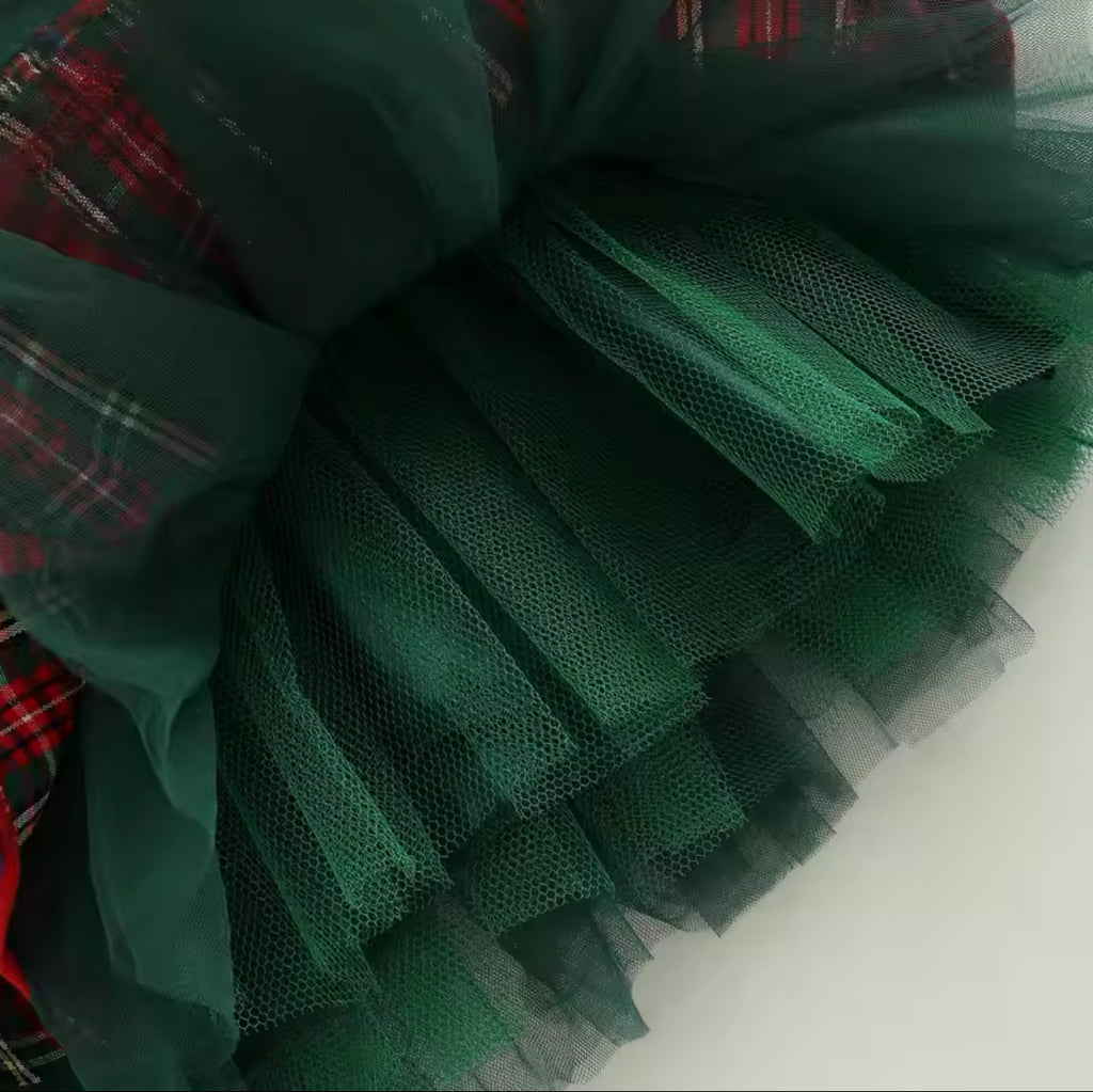 Christmas Plaid Festive Dress