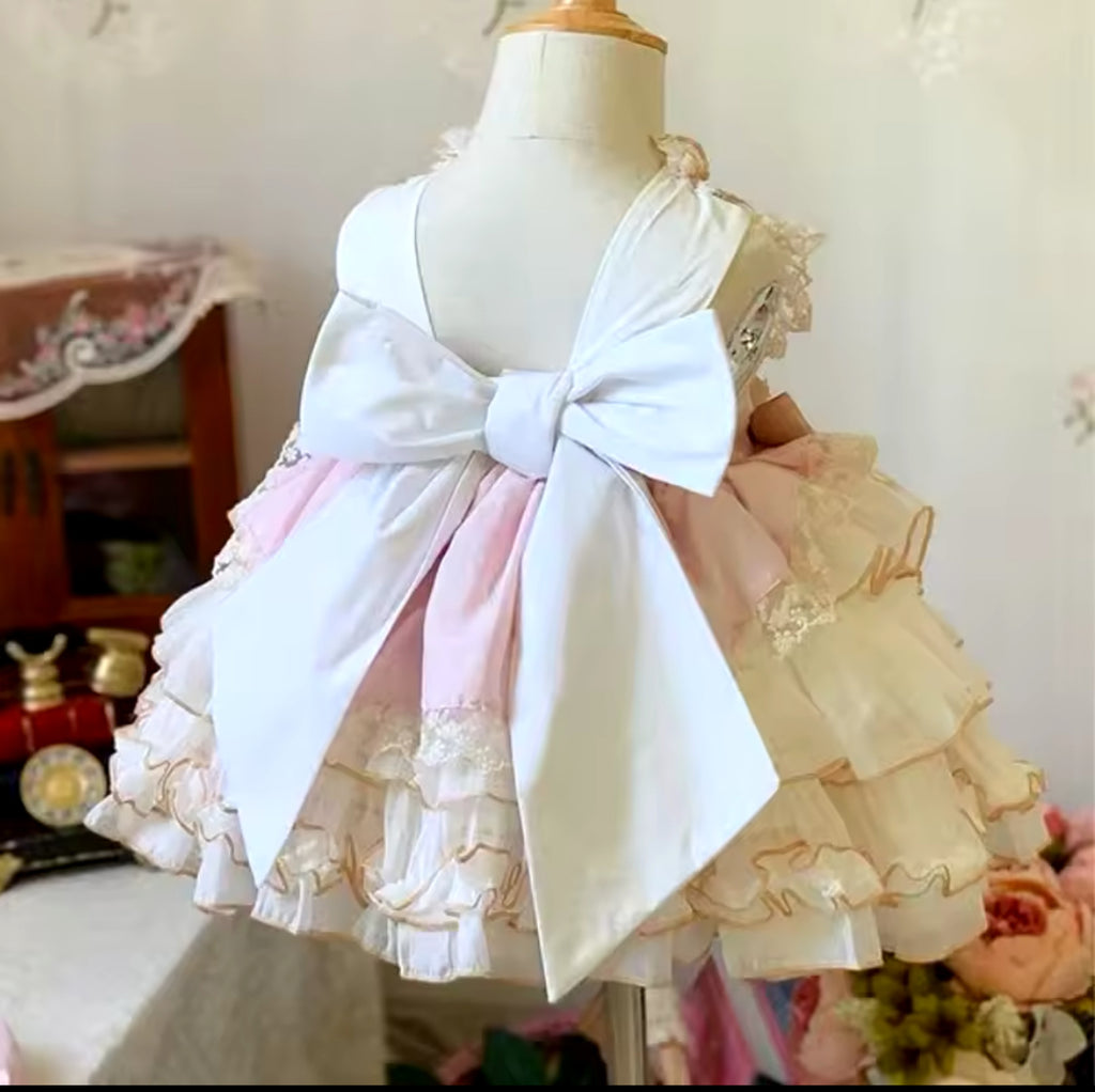 Pastel Pink Ruffle Boutique Dress