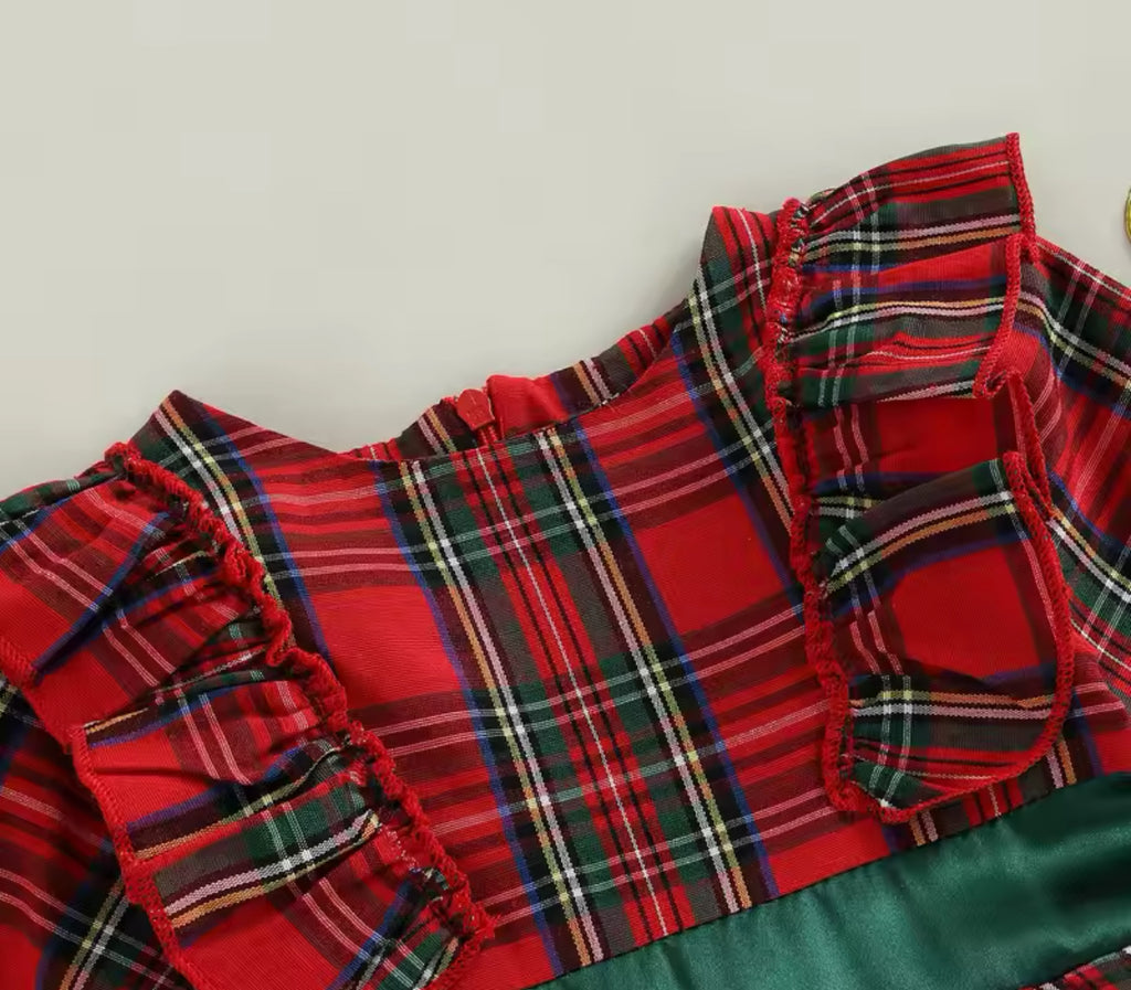 Christmas Plaid Festive Dress