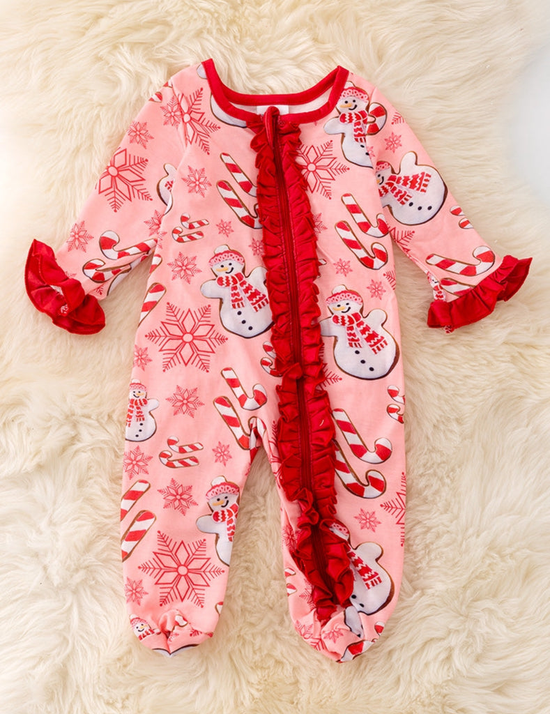 Peppermint Snowflake Romper