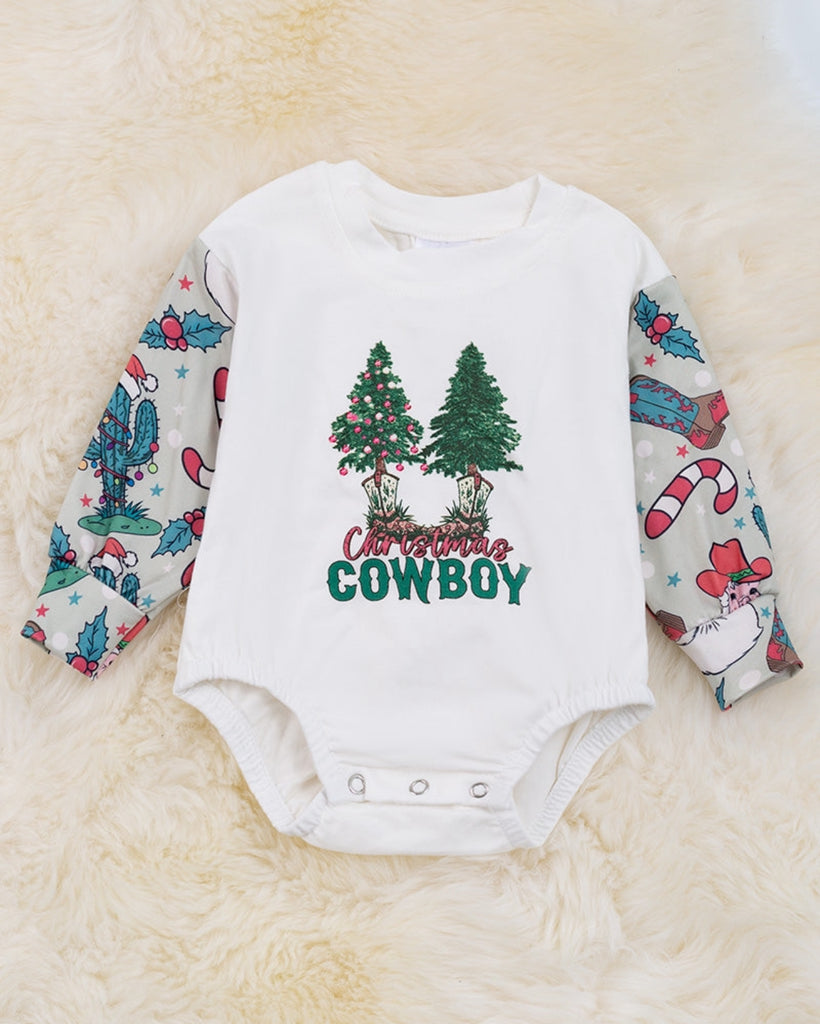 Christmas Cowboy Romper