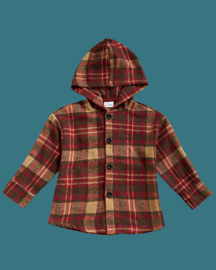 Rust Plaid Shacket