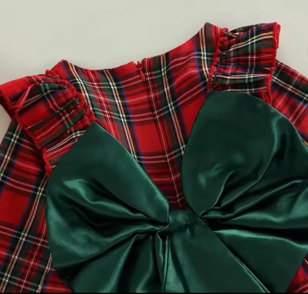 Christmas Plaid Festive Dress