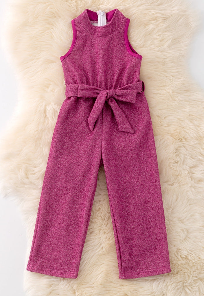 Red or Pink Shimmering Jumpsuit (choose color)