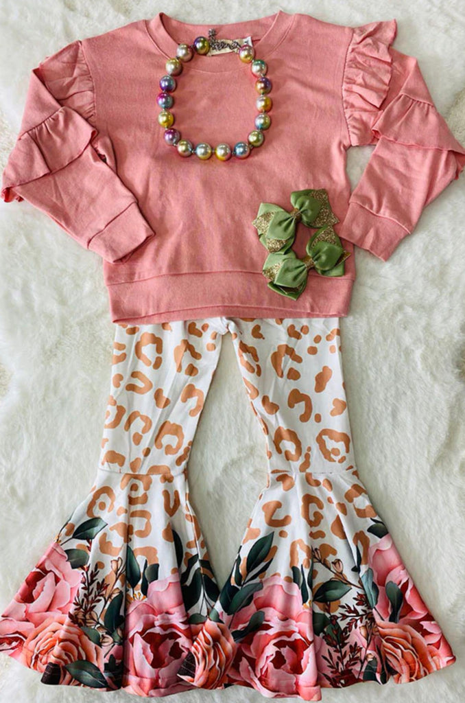 Leopard Floral Set