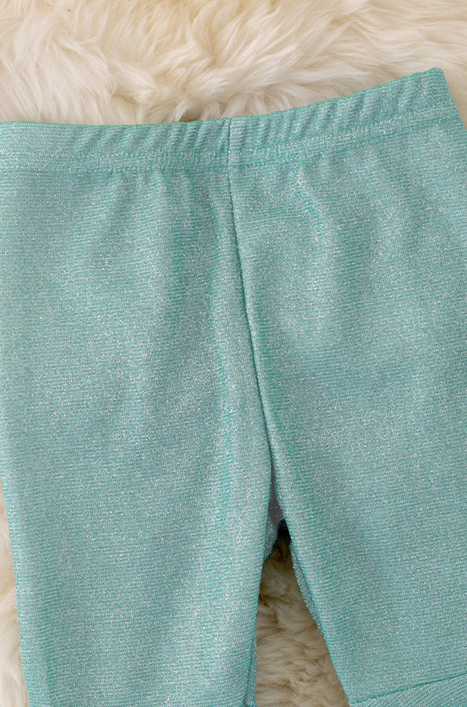 Mint Shimmer Bell Bottom