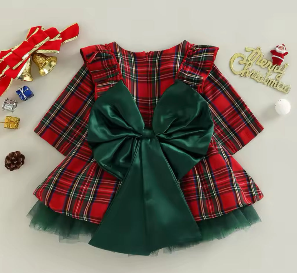 Christmas Plaid Festive Dress